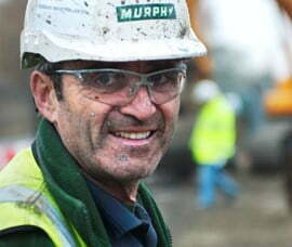Murphy construction worker on site