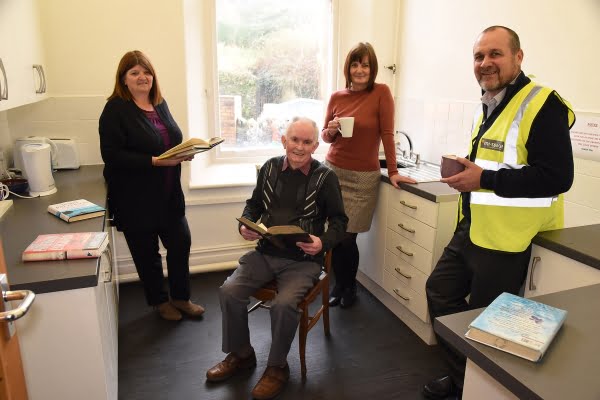 the new fitted kitchen