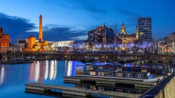 View of Liverpool Port