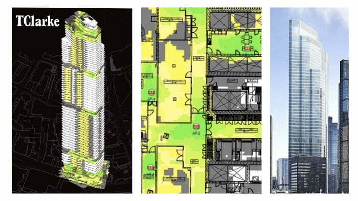 architectural drawings of 22 Bishops Gate building