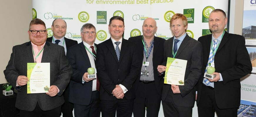 Amey’s utilities team with their award