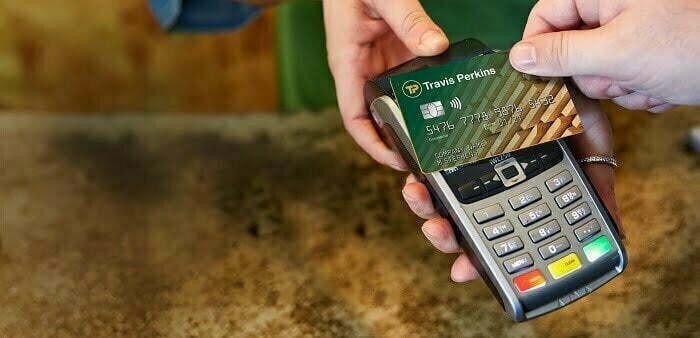 Travis Perkins bank card