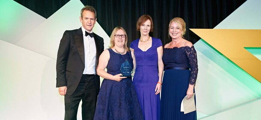 Amey team collecting their award