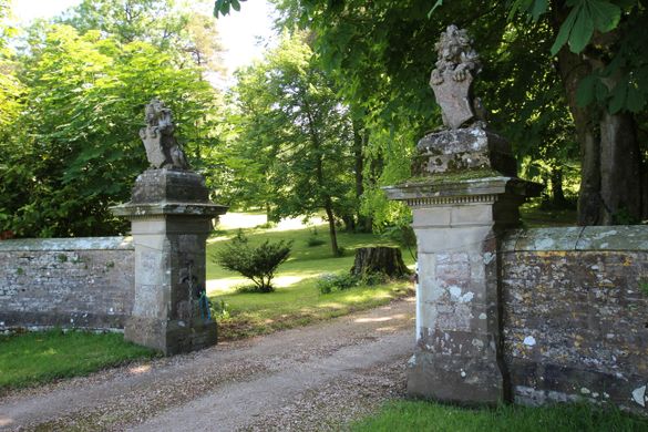 Front gates to the house