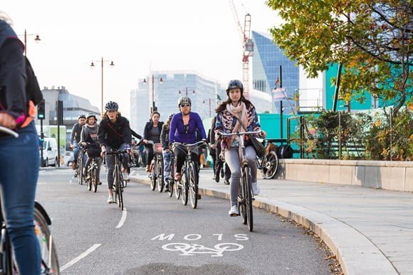 Cyclists in London