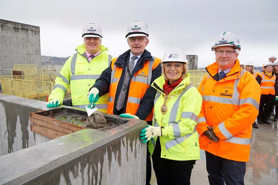 TOPPING OUT MILESTONE MARKS INVERNESS JUSTICE CENTRE PROGRESS