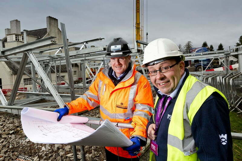 FIRST STEEL ERECTED AS WORK CONTINUES ON ‘BOX’ AT THE HILL HOUSE IN HELENSBURGH