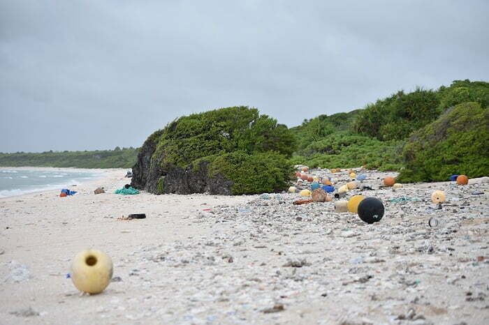 Expedition to clean up uninhabited island littered with plastic waste