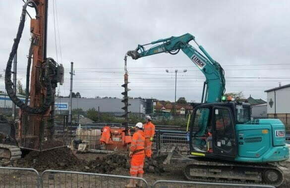 Foundations milestone at new Brent Cross railway station