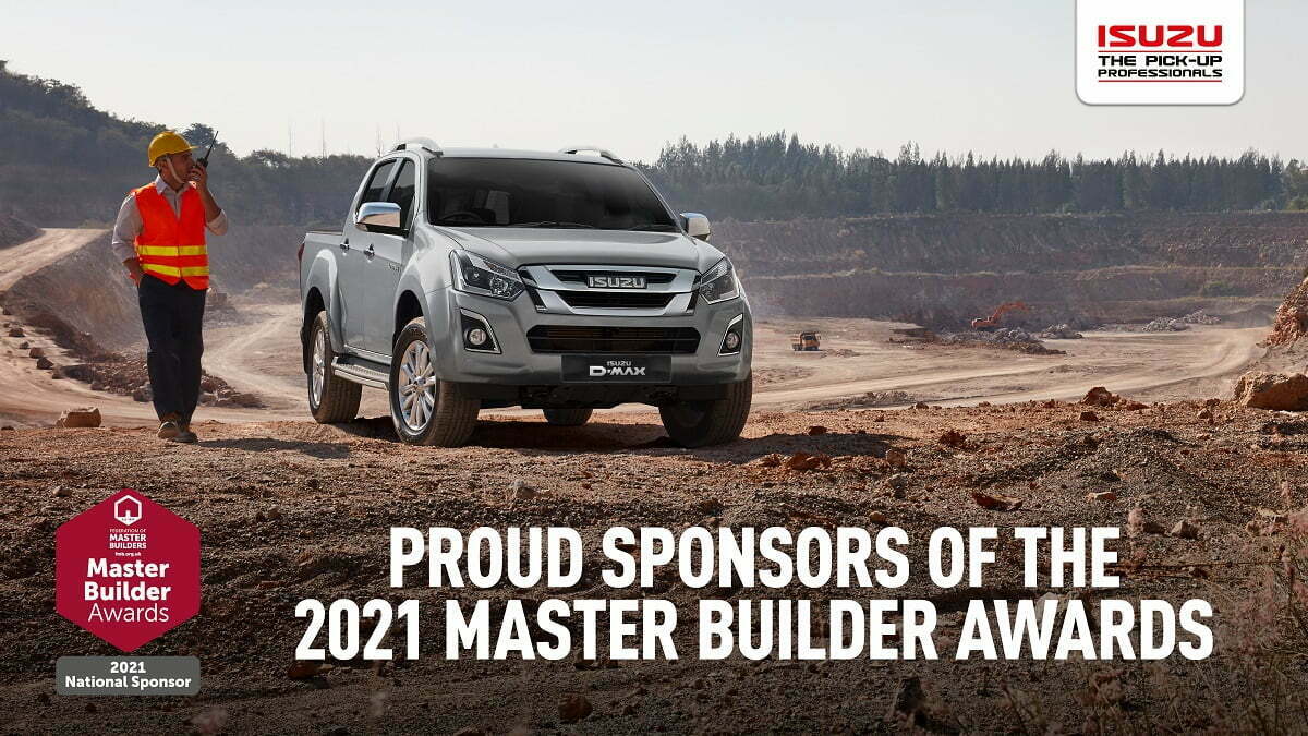 Isuzu UK proudly sponsors the 2021 Master Builder Awards