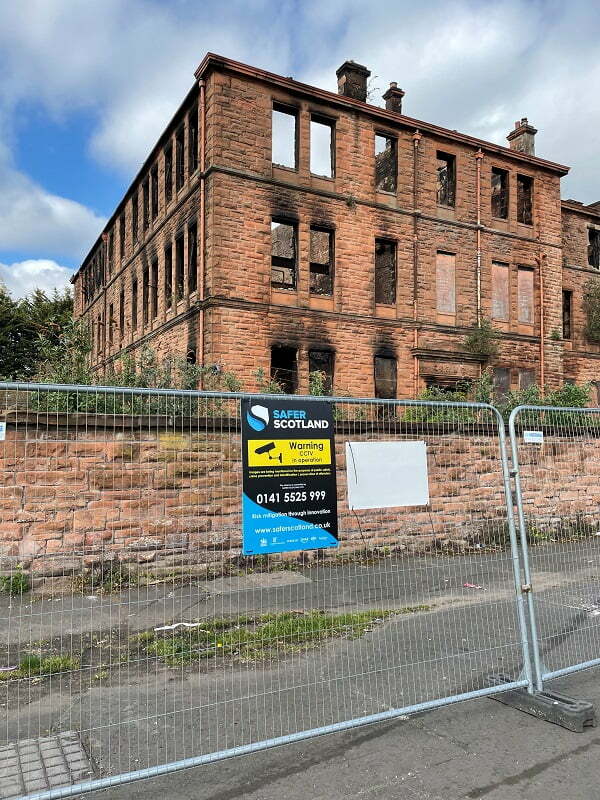 Safer Scotland Underlines Its Response Capability With Rapid Reaction To Securing Burnt-Out East End Building