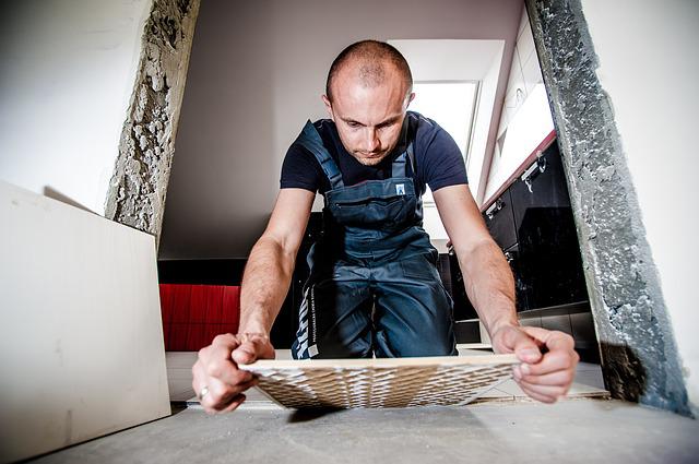 man doing diy