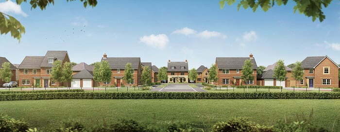 A computer-generated image of Barratt Homes' King's Meadow (002)