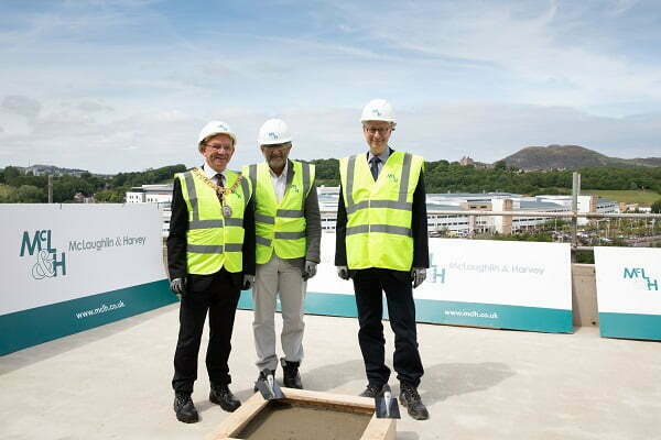 Lord Provost Marks Usher Building Milestone at Topping Out Celebration