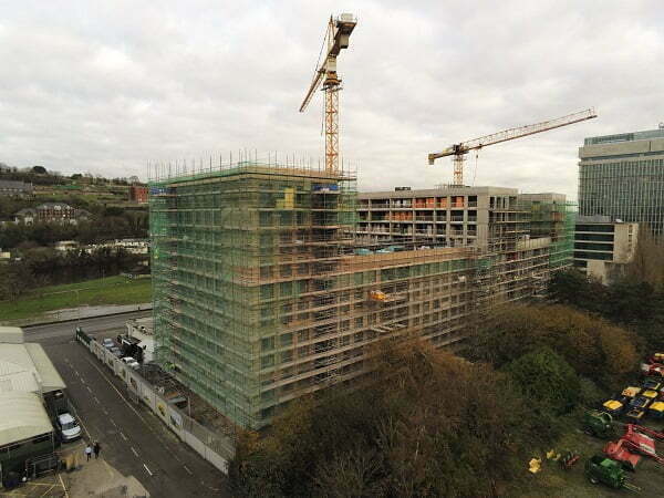 Farrans Tops out on one of the Largest Student Accommodation Projects in Ireland