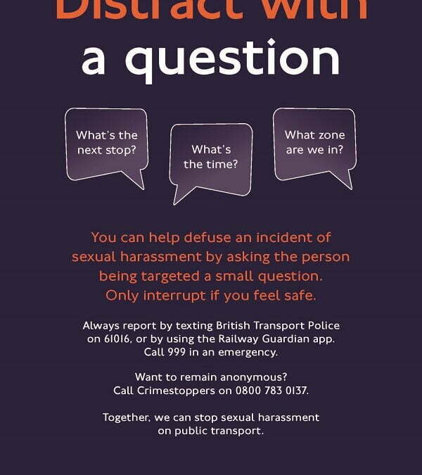 New Campaign Encourages Customers to Look Out For Sexual Harassment and Support Others on Public Transport