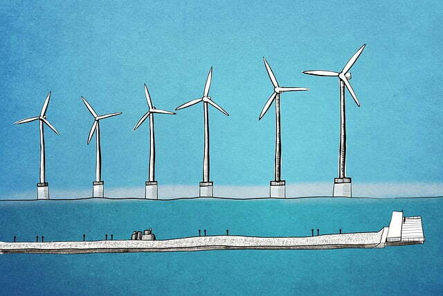 Only two turbines installed in England last year, while new UK offshore wind capacity hit new record