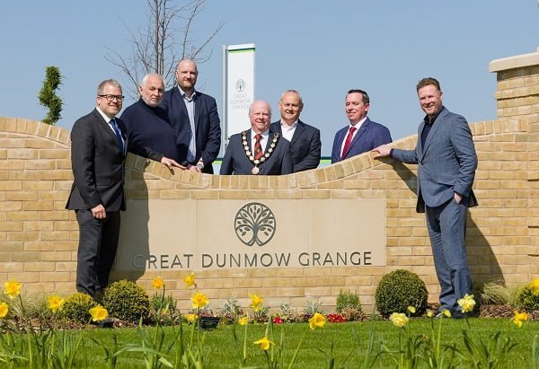 Town Mayor Joins Homebuilder To Celebrate Development In Great Dunmow