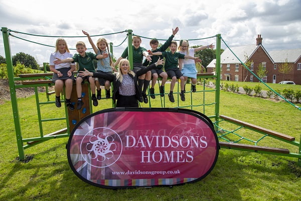 Ashby Schoolchildren Give Cheer Of Approval For Davidsons’ New Play Equipment