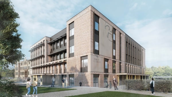 Planning application submitted for refurbishment and Passivhaus extension at Edinburgh’s Trinity Academy