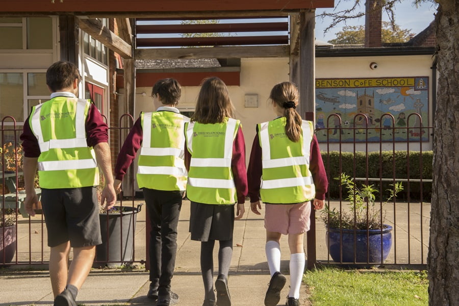 Homebuilder helps Benson pupils reflect on walk to school month