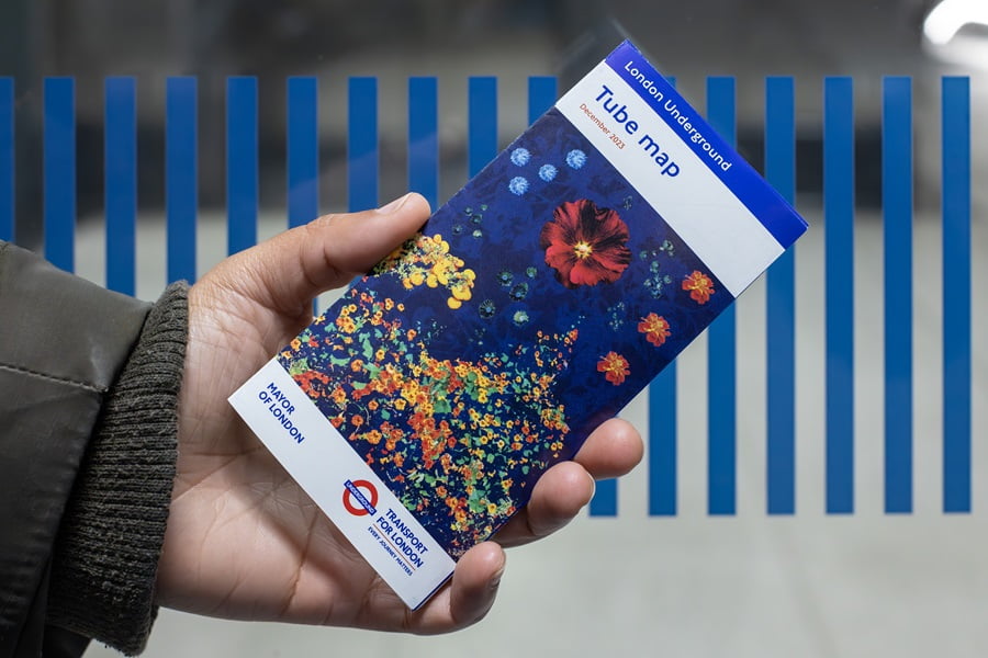 New Tube map cover by artist Joy Gregory pays tribute to green-fingered TfL staff