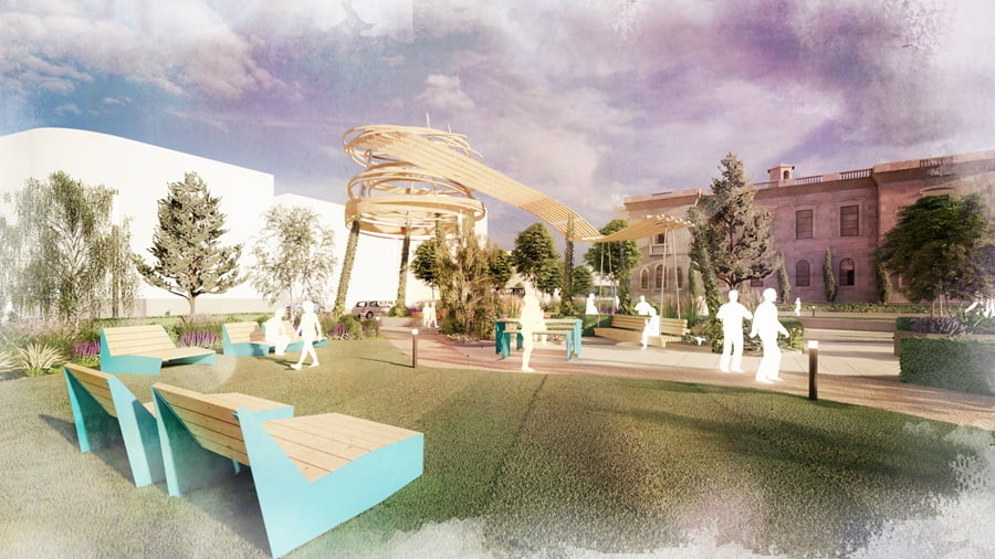 Innovative project aims to gain landmark “One Planet Living” accreditation Belfast Harbour has commenced work on the City Quays Gardens, a £3m project to develop a vibrant new urban garden in the city which is expected to be completed by August 2024. The City Quays Gardens project has been masterplanned in a number of phases, with the phase one investment focusing on the creation of a 2-acre green public space on land between City Quays and the historic Belfast Harbour Office. Northern Ireland construction firm Northstone has been appointed as lead contractor for the project, which will develop new public space for local and visiting communities which will blend the rich industrial and maritime heritage of the area with an innovative and sustainable design. City Quays Gardens aims to achieve the ‘One Planet Living’ environmental accreditation, a first in Northern Ireland. The Gardens incorporates an eco-conscious design and aims to create new habitats for wildlife, enhancing biodiversity. One Planet Living is a sustainability framework created by Bioregional, a charity and social enterprise which aims to develop more sustainable ways of living and developed in partnership with the World Wildlife Fund. The framework focuses on key principles of social, environmental and economic sustainability, which are weaved into the design and development of City Quays Gardens. The new Gardens will blend the maritime heritage of the site with sustainable design, featuring richly planted green spaces with seating, extensive tree planting, events lawns with amphitheatre seating and outdoor workspace supported with publicly available Wi-Fi. The project is also designed to help promote active and sustainable travel, reconnecting the National Cycle Network by incorporating an off-road alternative cycle route along the City’s waterfront. It will also improve pedestrian and cycle connections within close proximity to a range of public transport halts, including York Street Railway station. Belfast Harbour is working closely with Maritime Belfast Trust and Belfast City Council to ensure that the new space can be animated with events, activities and historic trails and that it seamlessly integrates with the Maritime Mile and other public space developments within the city. Joe O’Neill, CEO, Belfast Harbour said: “It is fantastic to see work starting on City Quays Gardens, the latest part of the City Quays masterplan and a key part of our vision to develop an iconic waterfront for the city. We are collaborating with partners to create a vibrant space that all communities can enjoy, and which contributes to making Belfast an attractive place to live, work, visit and invest. “This investment will transform the public space around City Quays, making it an attractive leisure space for visitors and better connecting the Harbour Estate to our neighbouring communities. We believe the new Gardens will also contribute to Belfast Harbour’s sustainability goal of reaching net zero carbon by 2030 and enhance the wellbeing of local communities and visitors alike.” Daniel Dempster, Northstone said: “City Quays Gardens is a really exciting project to be involved with, supporting Belfast Harbour in their ambition to create a green space of communities in the City Centre. The high sustainability standard associated with this project make it really interesting to work on and I am very much looking forward to seeing it come together and people enjoying the space.”