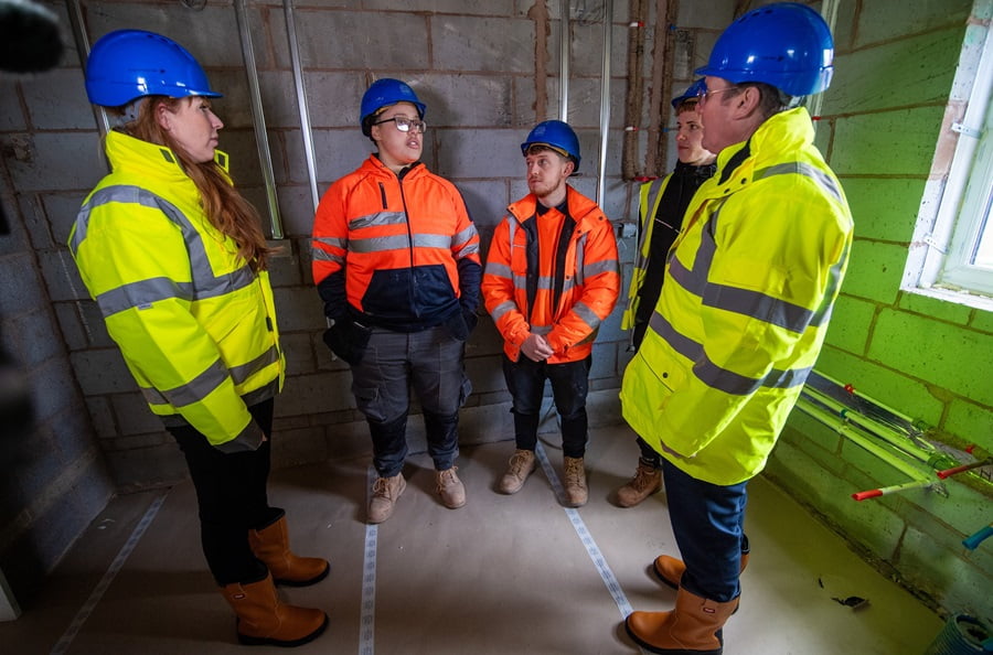 home-staging_01 Labour leaders visit housing developments in Shrewsbury
