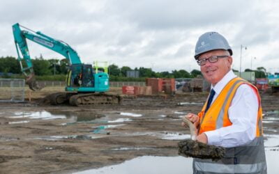 Construction work progressing on new homes in Lincolnshire