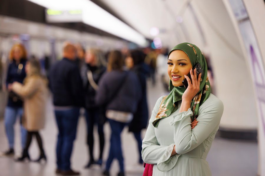 Women on platform