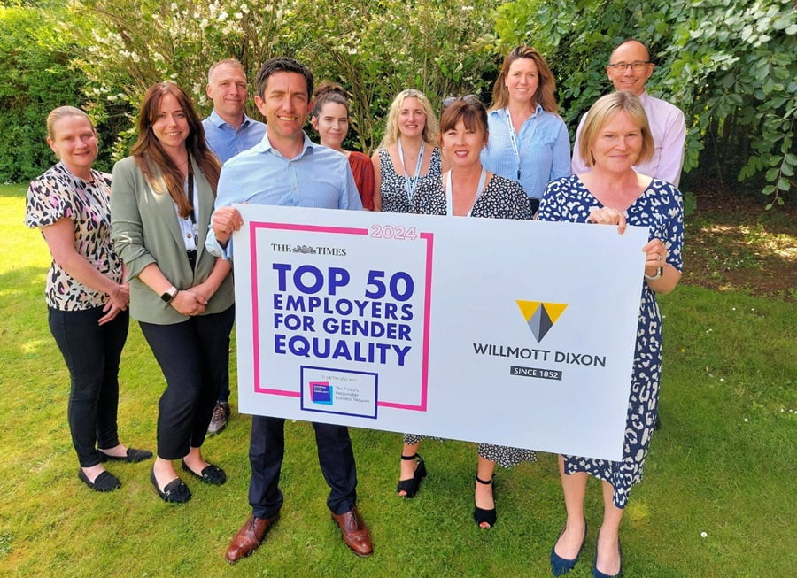 Willmott Dixon listed as one of top 50 best employers for gender equality