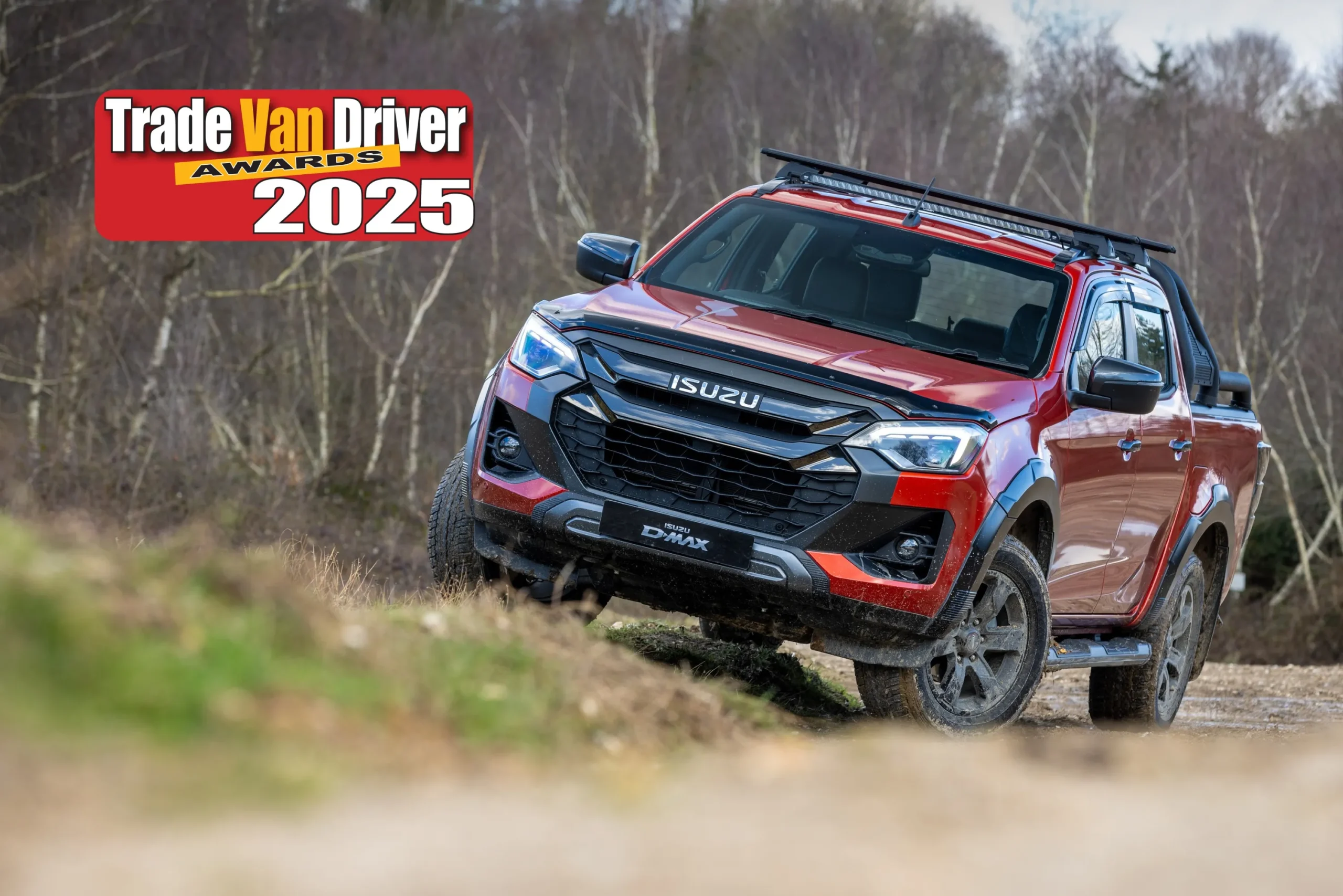 Trade Van Driver 2025 win hero image of Isuzu vehicle