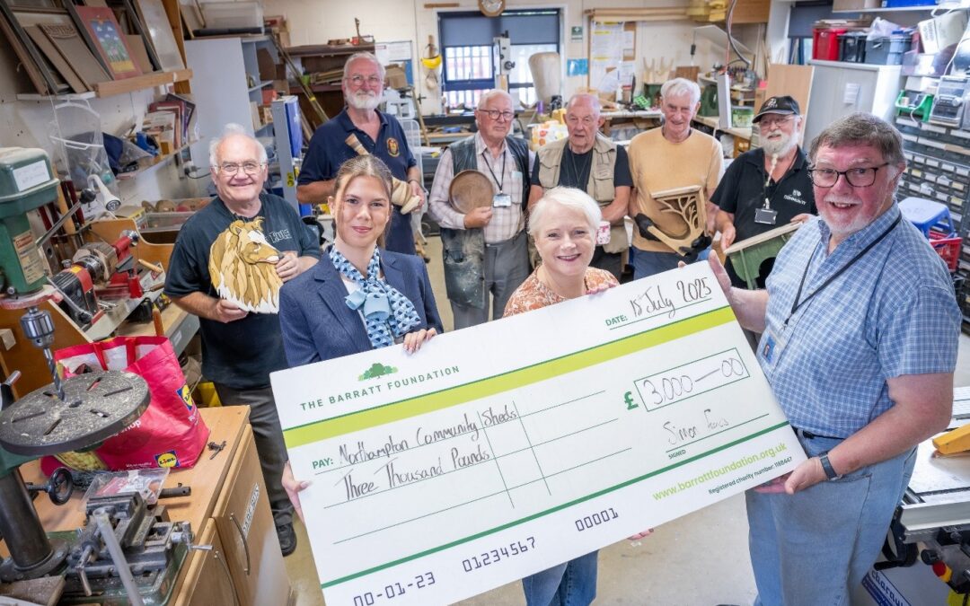 COMMUNITY SUPPORT CHARITY RECEIVES £3,000 DONATION FROM NORTHAMPTONSHIRE HOMEBUILDER