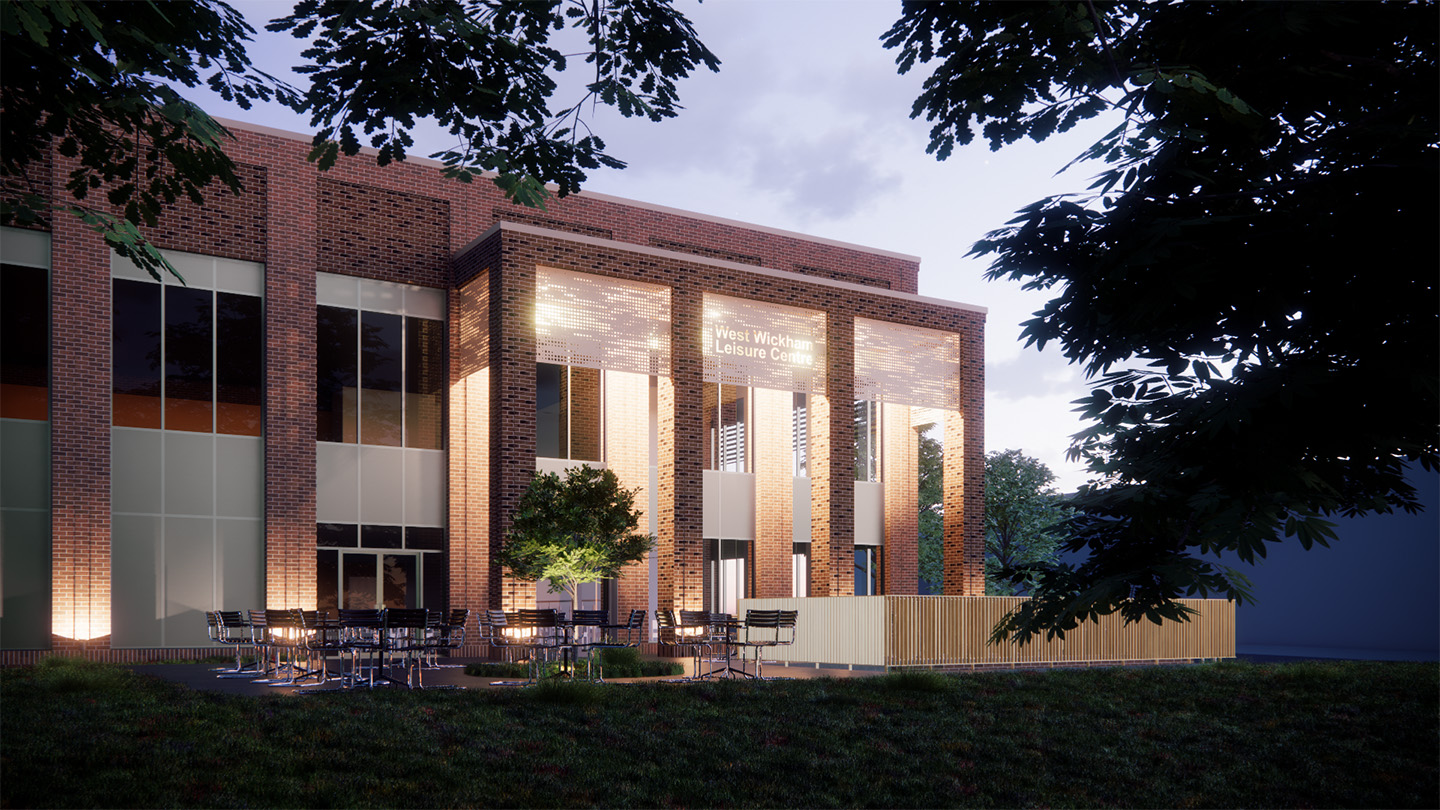Render of Canopy View West Wickham Leisure Center