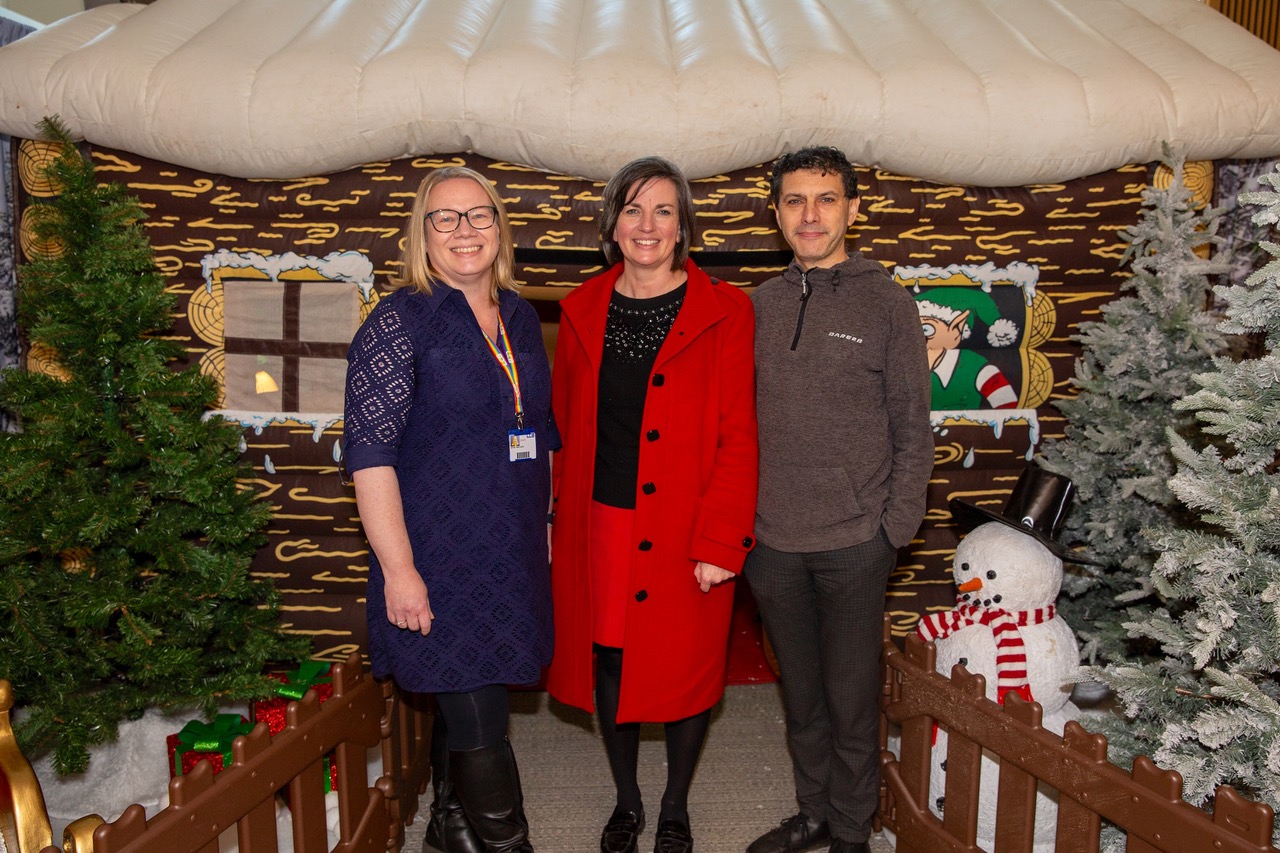(L-R) Nikki Davis, Cllr Hayden, and MP Alex Sobel