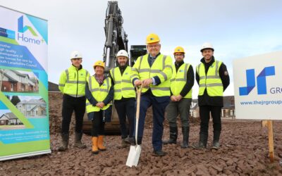The JR Group Starts Work on Construction of 24 New Council Homes in Hamilton