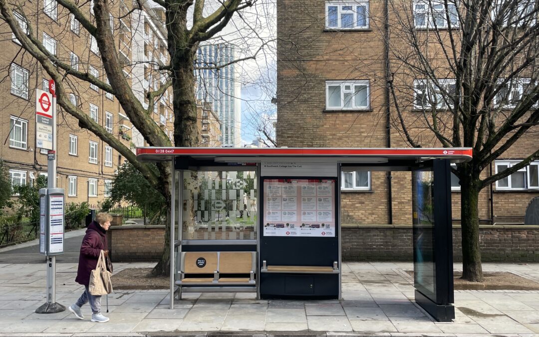 TfL trials new bus shelter designs at 27 locations across London