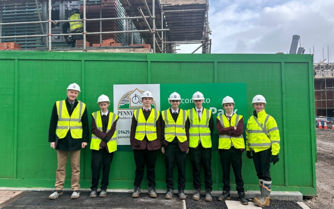 Pennyfarthing Homes Hosts Local Construction Experience for New Milton Students 
