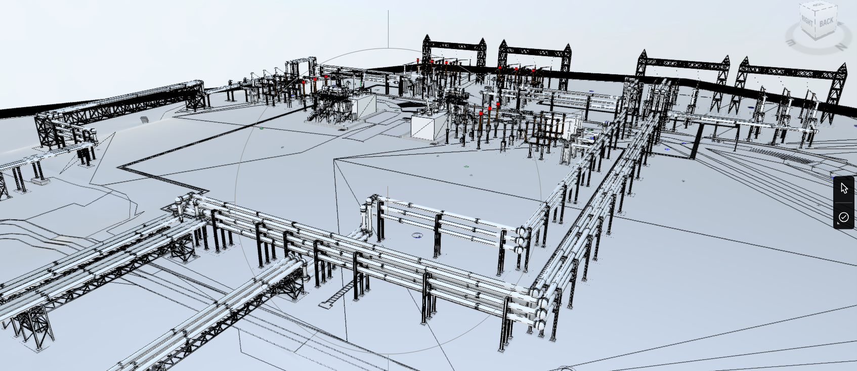 CGI render of the Bramford substation site