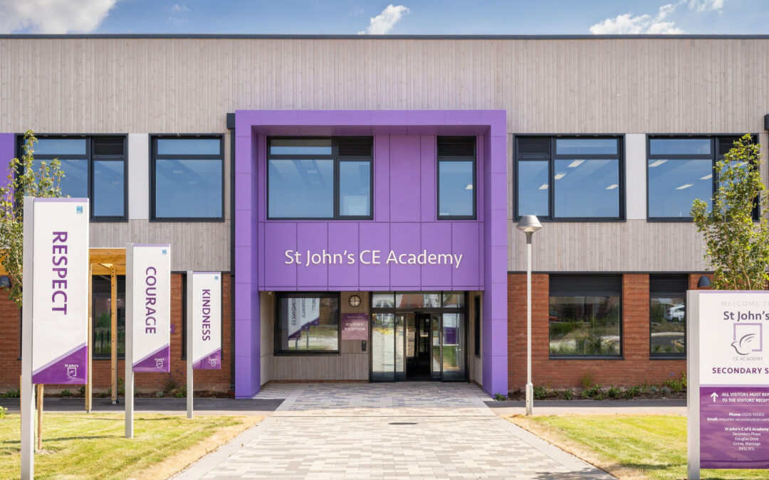 Timber framed St John’s CofE Academy in Wantage is completed by Bouygues UK