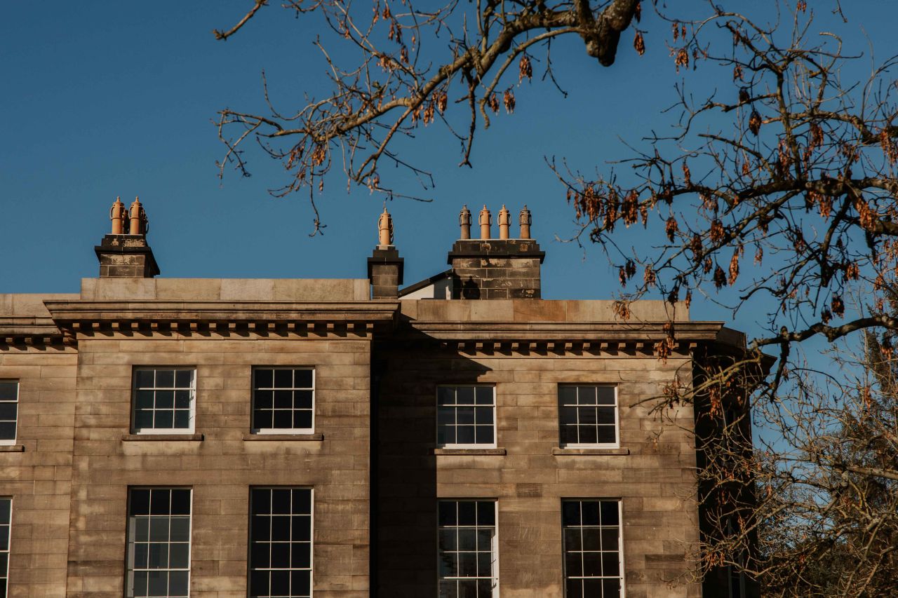 Haigh Hall restoration project, two-storey architectural building